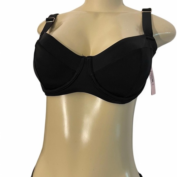Victoria's Secret Black Balconette Swim Bra - Picture 1 of 4